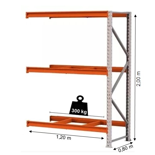 MINI PORTA PALLET 300KG CONTINUAÇÃO 2.00X1.20X0.80 1159