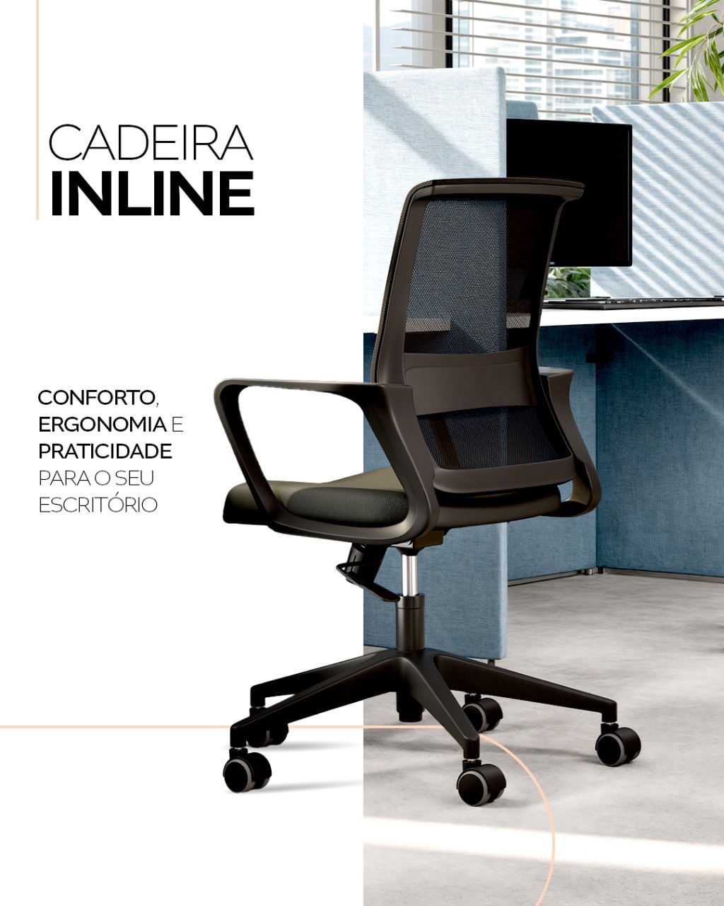 CADEIRA FRISOKAR DIRETO INLINE TELA C/BR FIXO 0094