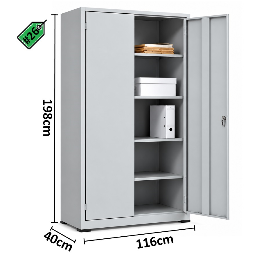 ARMARIO NOBRE PA 120 #26 (1,98x1,16x40) CZA 1224