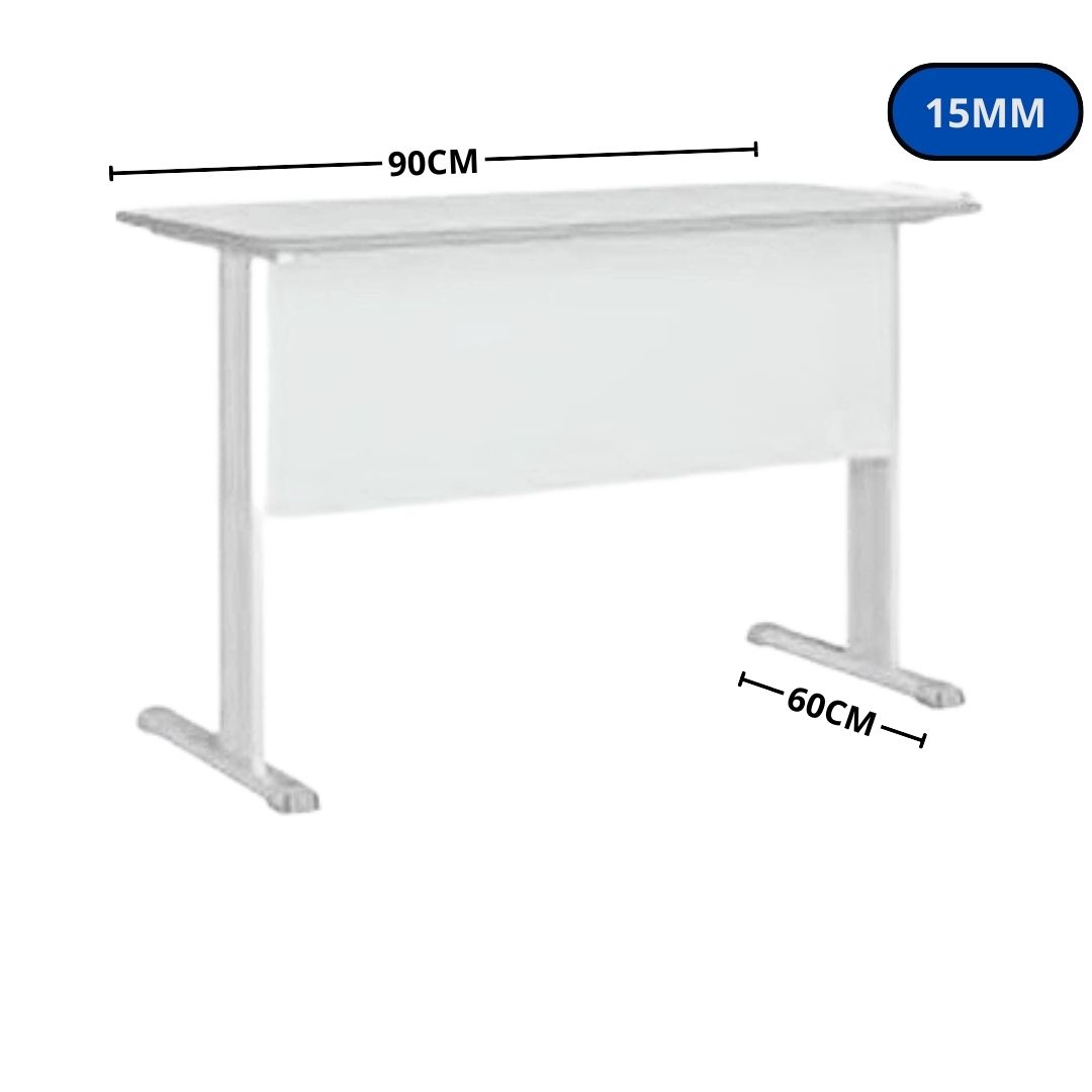 MESA INCOFLEX KE05 CC 90X60 15MM CINZA PE DE FERRO 0063 mt