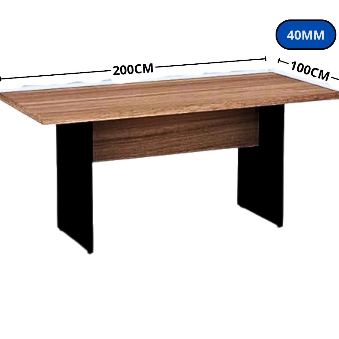 MESA MARAMBAIA FERRARA REUNIÃO 200X100 40MM MA/PT  0431 vt