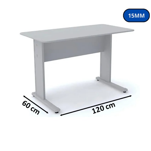 MESA MARTINUCCI 120X60 15MM CC S-GV CINZA 1123