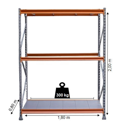 MINI PORTA PALLET 300KG INICIAL 2.00X1.80X0.80 1158