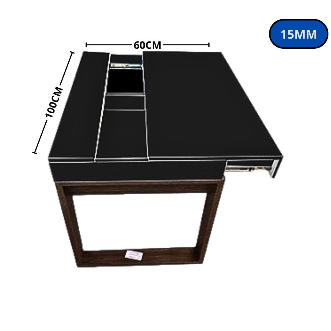 MESA FERRUS ESCOLAR  PRETA 1000X600 15MM CORREDIÇA 0649 mt