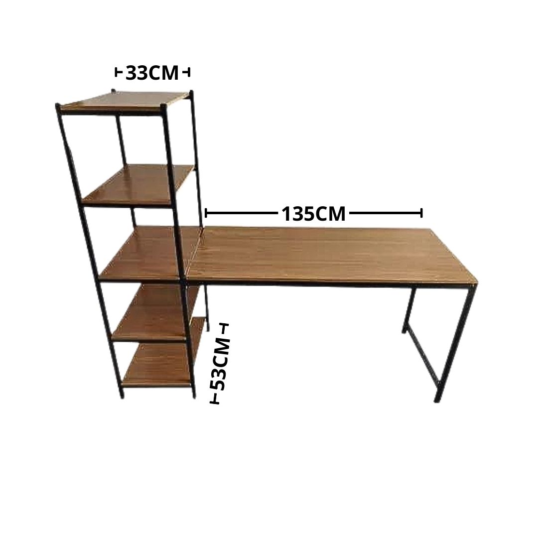 MESA BRIGATTO PARA COMPUTADOR COM ESTANTE M-1726 0992 dl