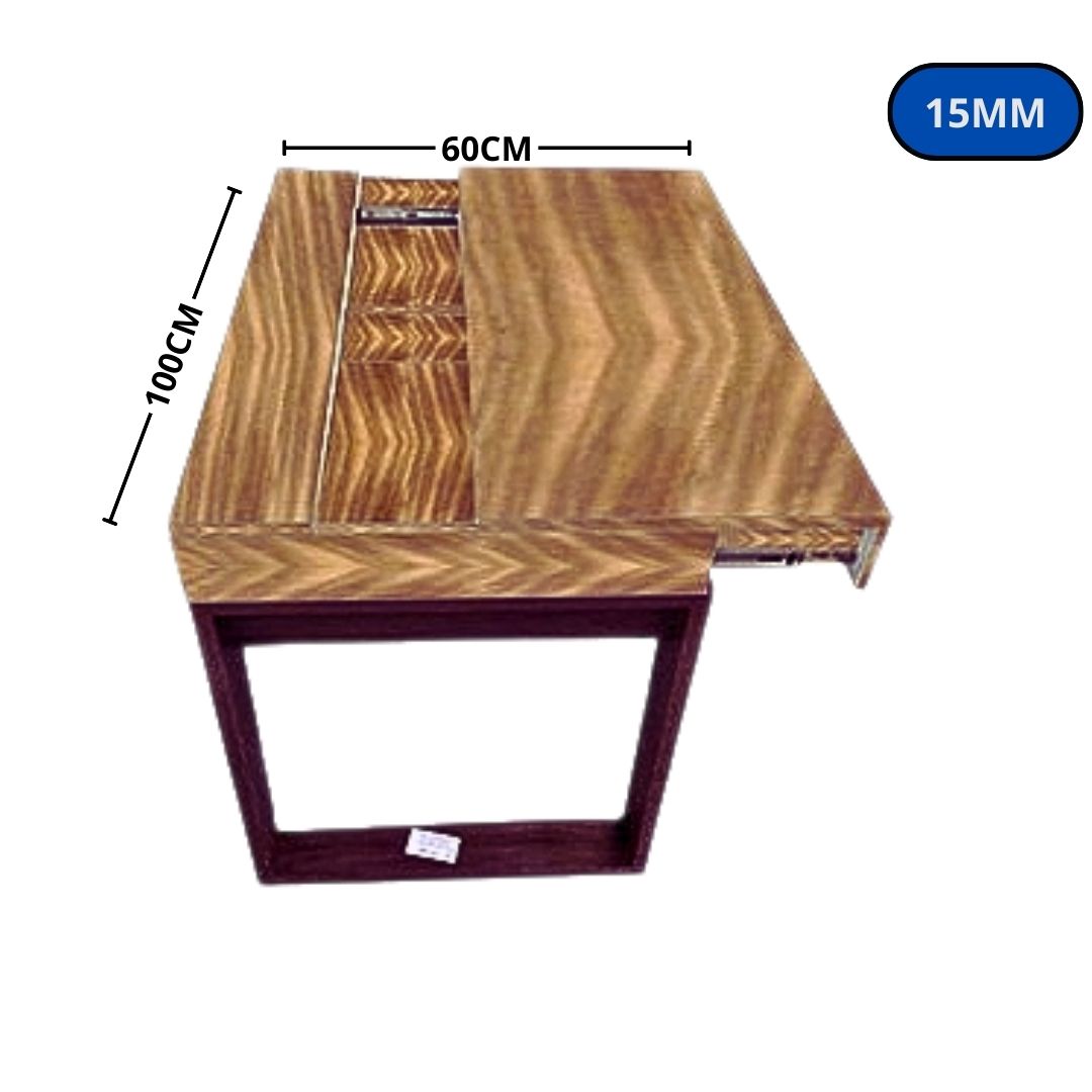 MESA FERRUS ESCOLAR  NOGAL 1000X600 15MM CORREDIÇA 0651 mt