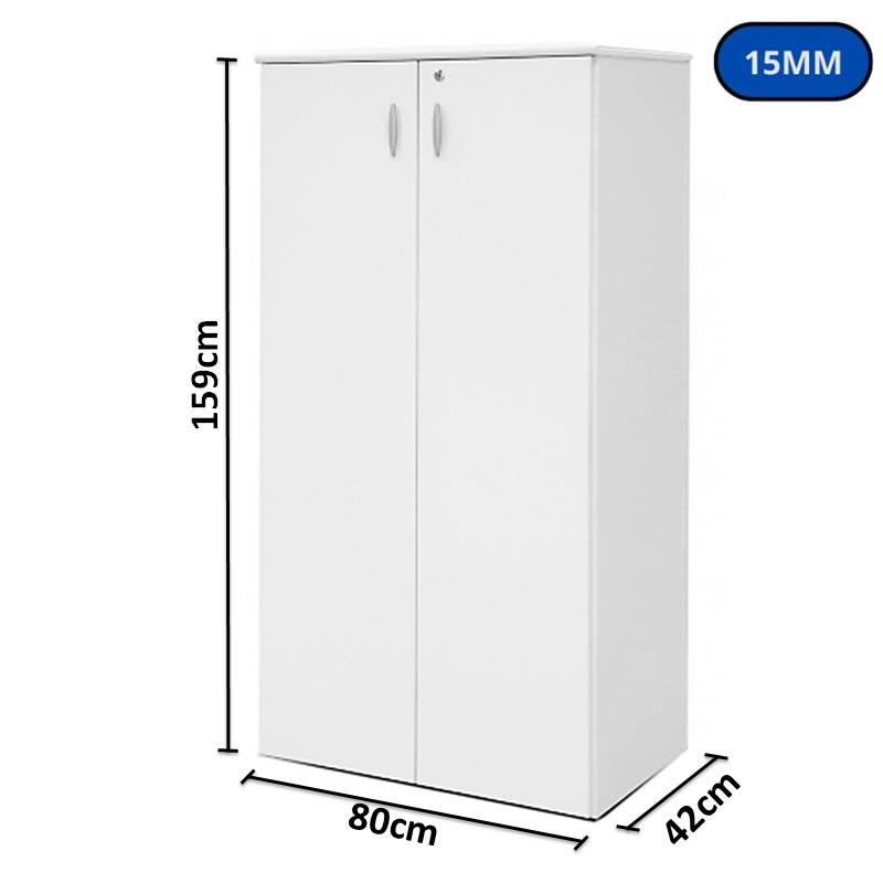 ARMARIO ALTO MARTINUCCI 1590X800X420 15MM JOB15 P1 BRANCO 1235