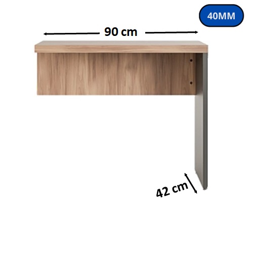 MESA AUX MARTINUCCI 900X420 40MM JOB40 P3 NOGAL 1154