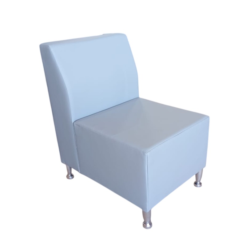 SOFÁ ERGOTOP 1 LUGAR SEM BRAÇO PRETO 50X70X80CM 1358