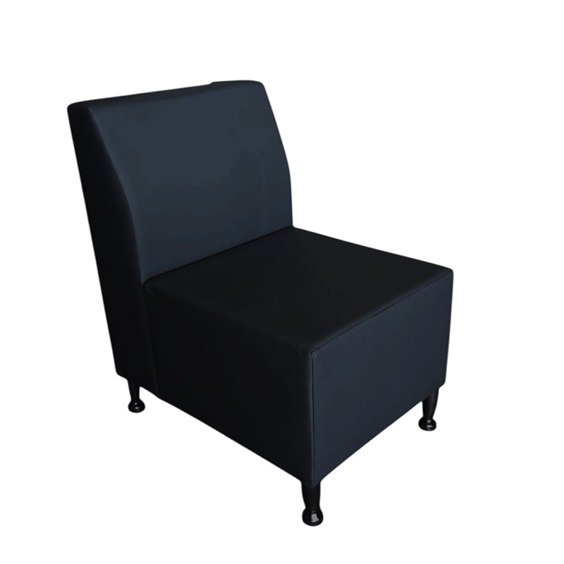 SOFÁ ERGOTOP 1 LUGAR SEM BRAÇO PRETO 50X70X80CM 1360