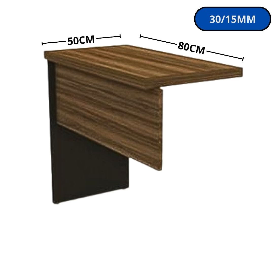 MESA FERRUS IRON AUX. 80X50 30/15MM NOGAL 0385 dl