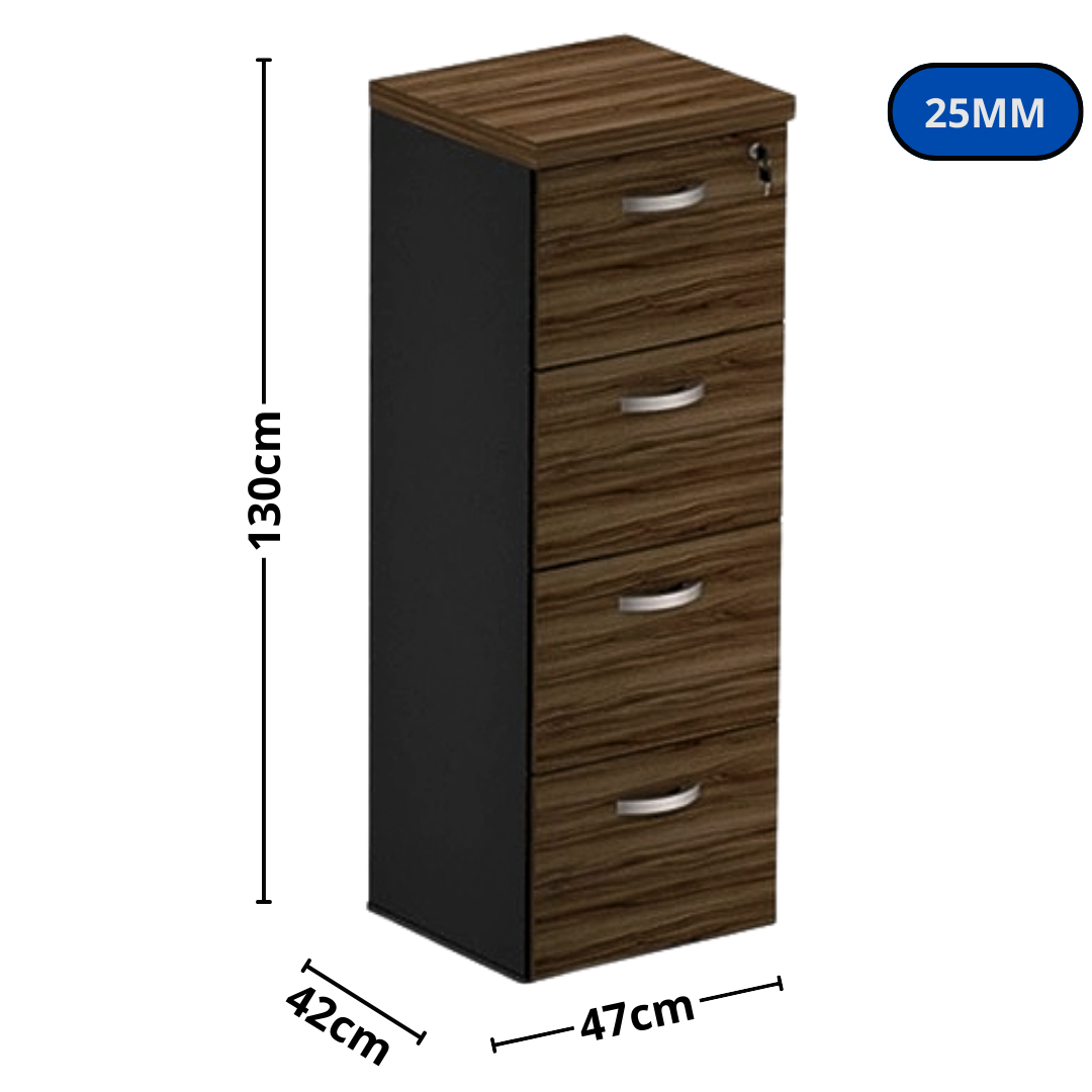 ARQUIVO MARANELLO 4 GAVETAS 130X370X500 25MM 0328