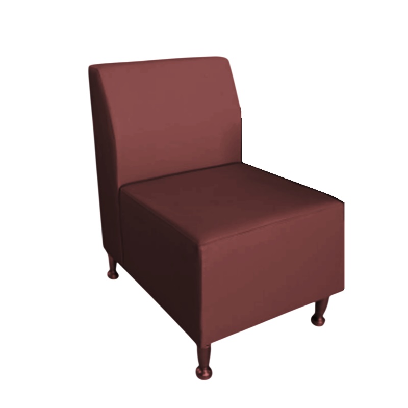 SOFÁ ERGOTOP 1 LUGAR SEM BRAÇO MARROM 50X70X80CM 1351