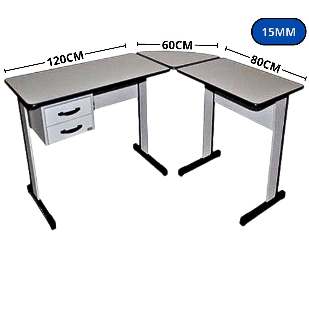 MESA INCOFLEX CONJUNTO EM L 2-GV 180X140X75 15MM CZ 0448